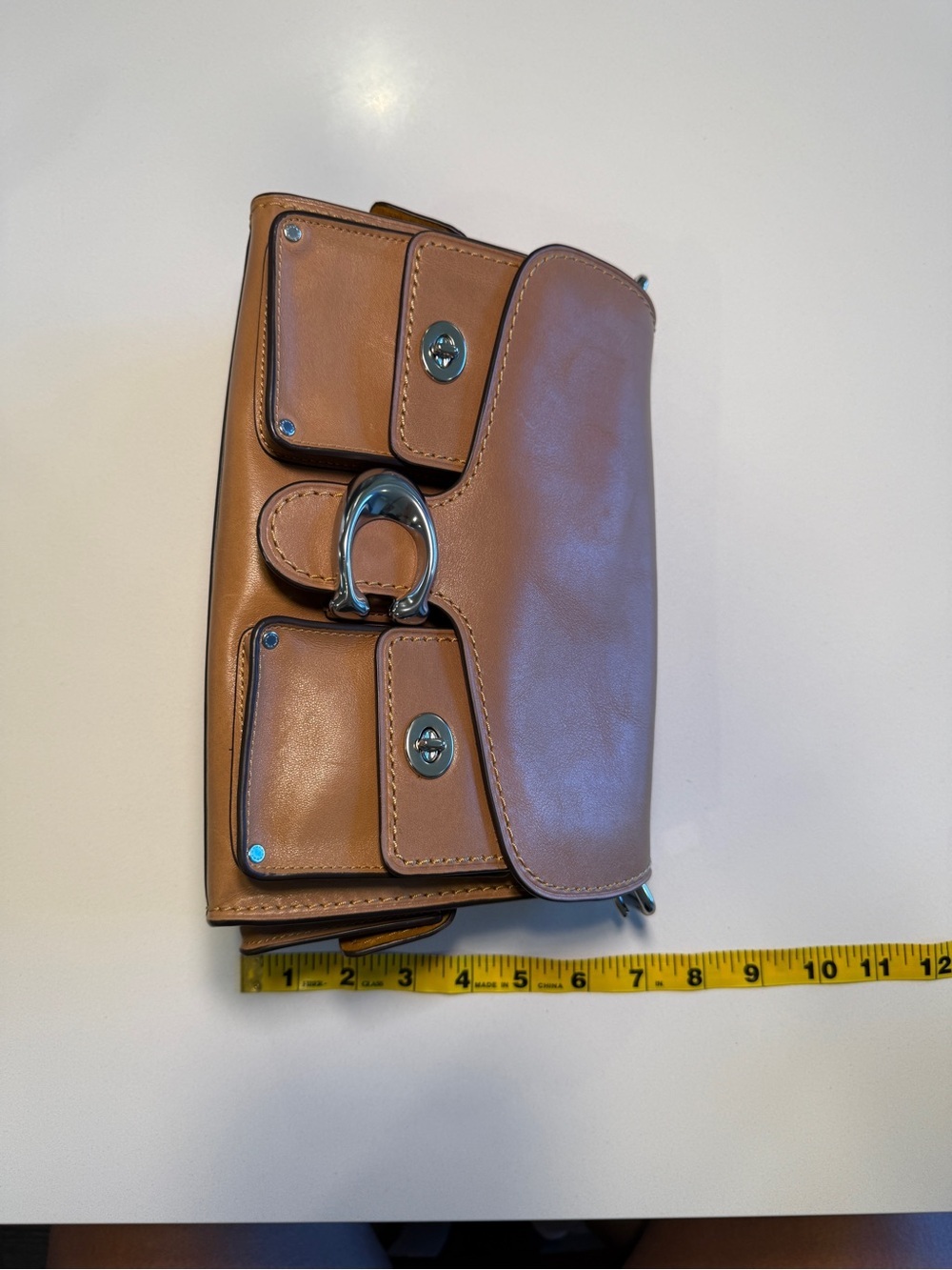 COACH - Cargo Soft Tabby in Light Honey Brown with Silver Hardware - Picture 13 of 14